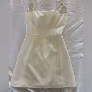 French Connection White Dress - Bow on the Back